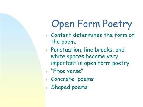 What is Open Form Poetry: A Dance of Words Without Chains